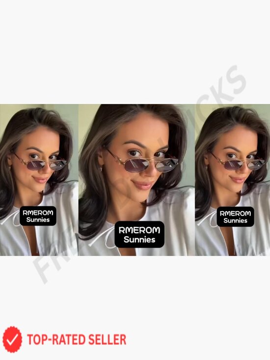 Retro Oval Metal Sunglasses for Women, Y2K Chic Gold Narrow Frame UV400 main image 6